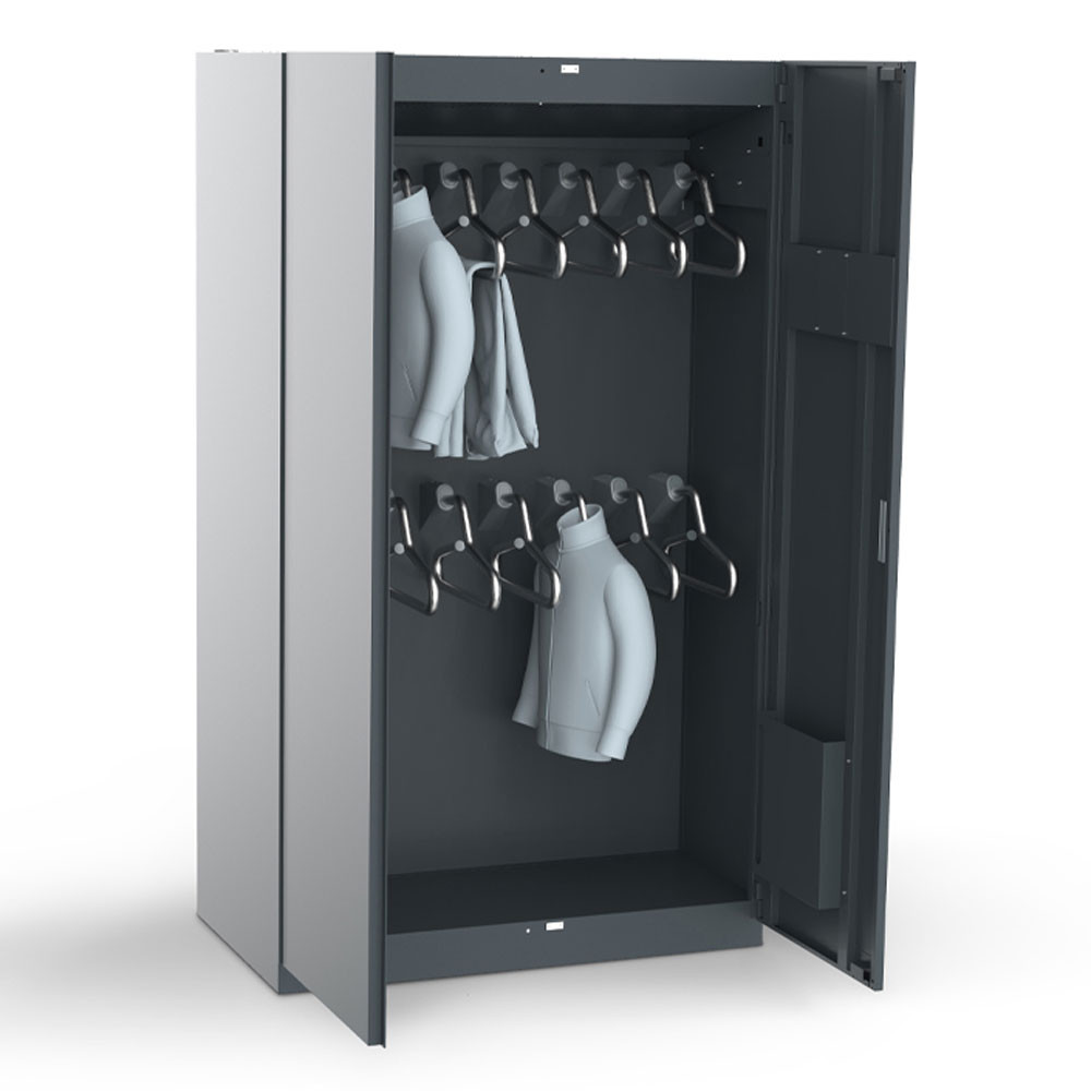 Armoire séchante pouvant accueillir 16 vestes et pantalons avec séchage par condensation