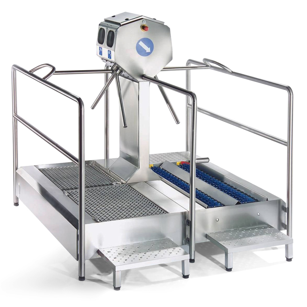 Cleaning station ECO with hand and sole disinfection