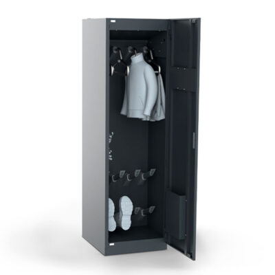 4-tier workwear drying cabinet with condensation drying