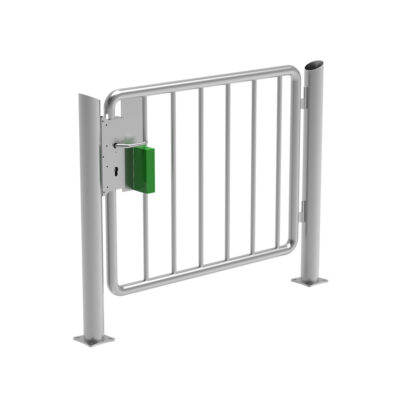 Escape gate with vertical struts