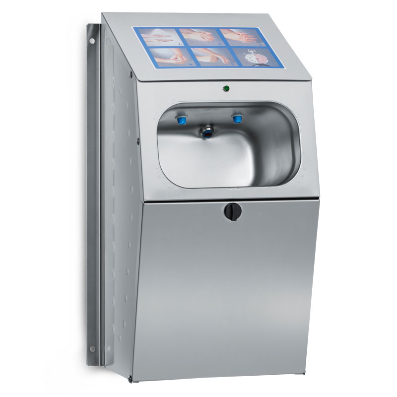 Hand disinfection unit