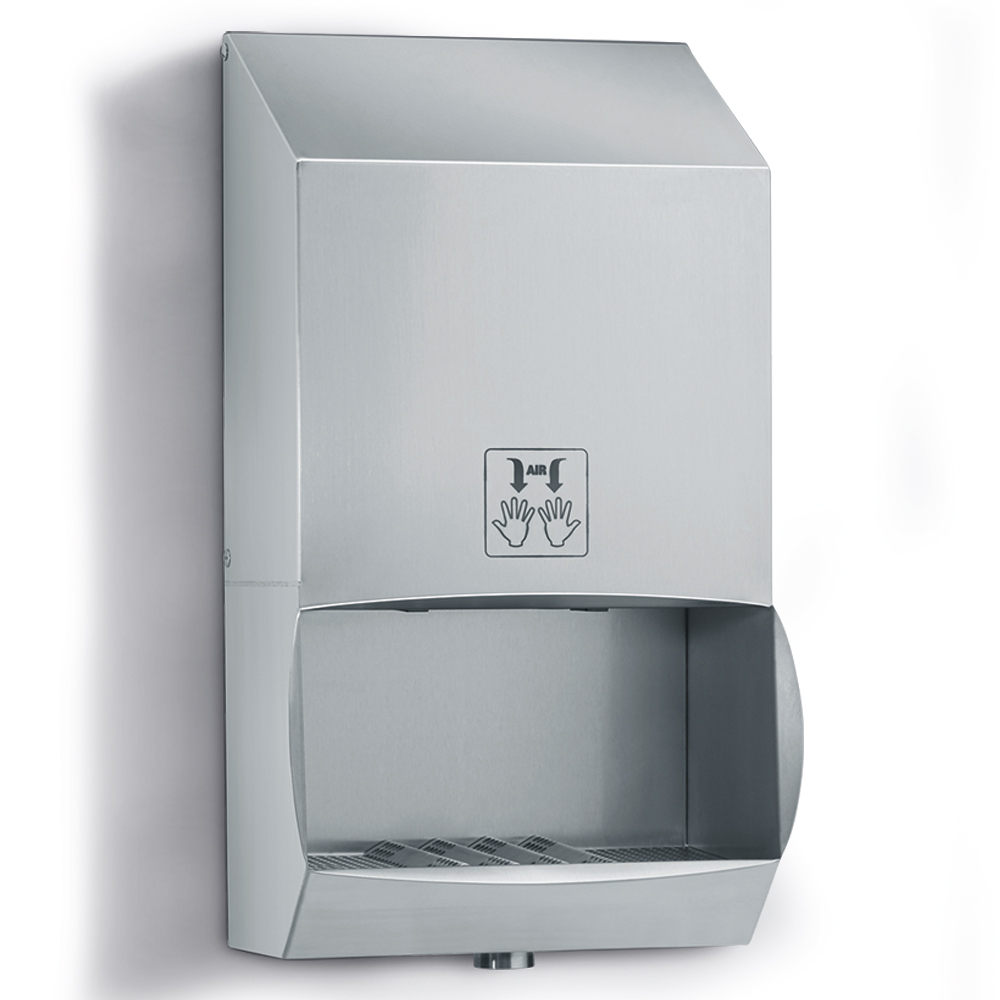 Hochdruck- Händetrockner mit Wasserablauf