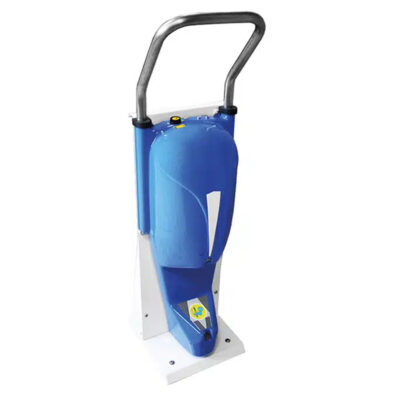 Portable battery-powered sole and shoe disinfection machine