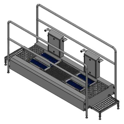 Nettoyeur de semelles en continu Kombi pour nettoyage humide et séchage PLUS
