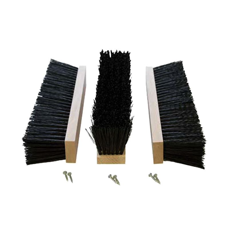 Replacement brushes for shoe cleaner with grating