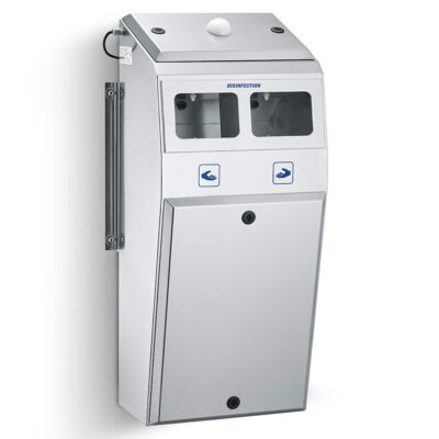 Two-hand disinfection device