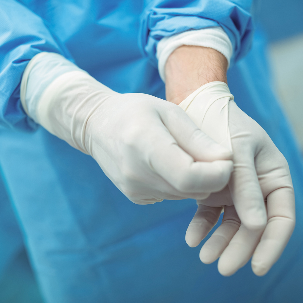 Powder-free non-slip disposable latex gloves pack of 1000 - Image 2