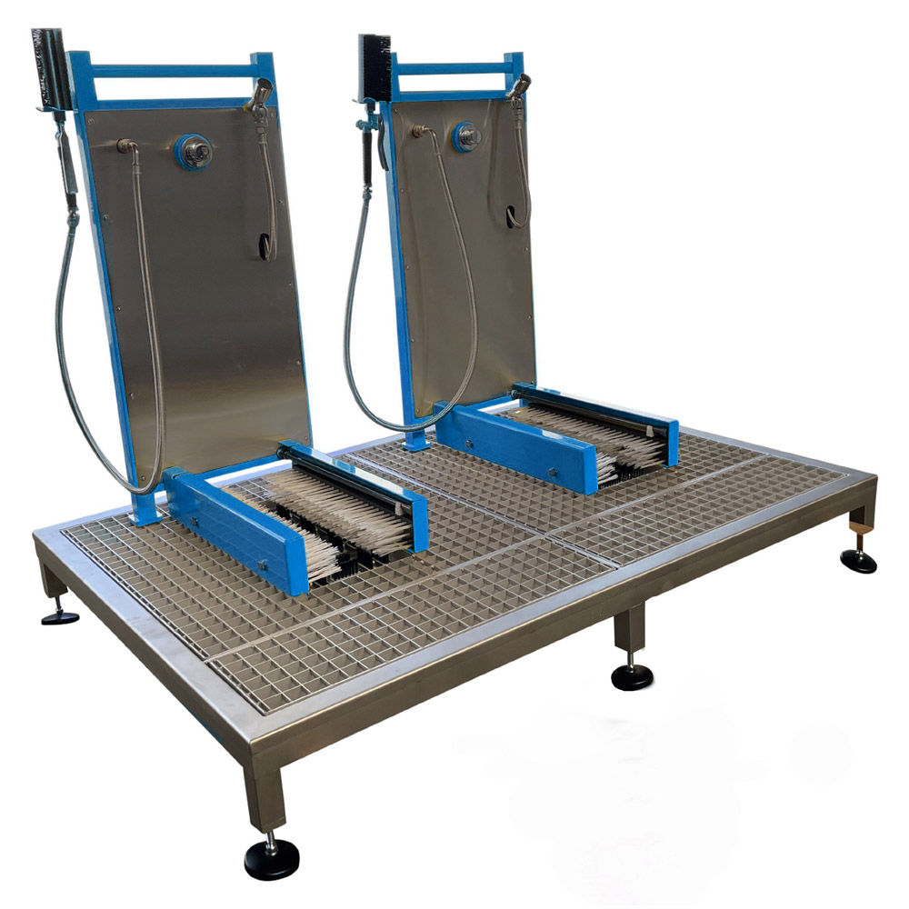 Lave-bottes inox sur plateforme - Image 2