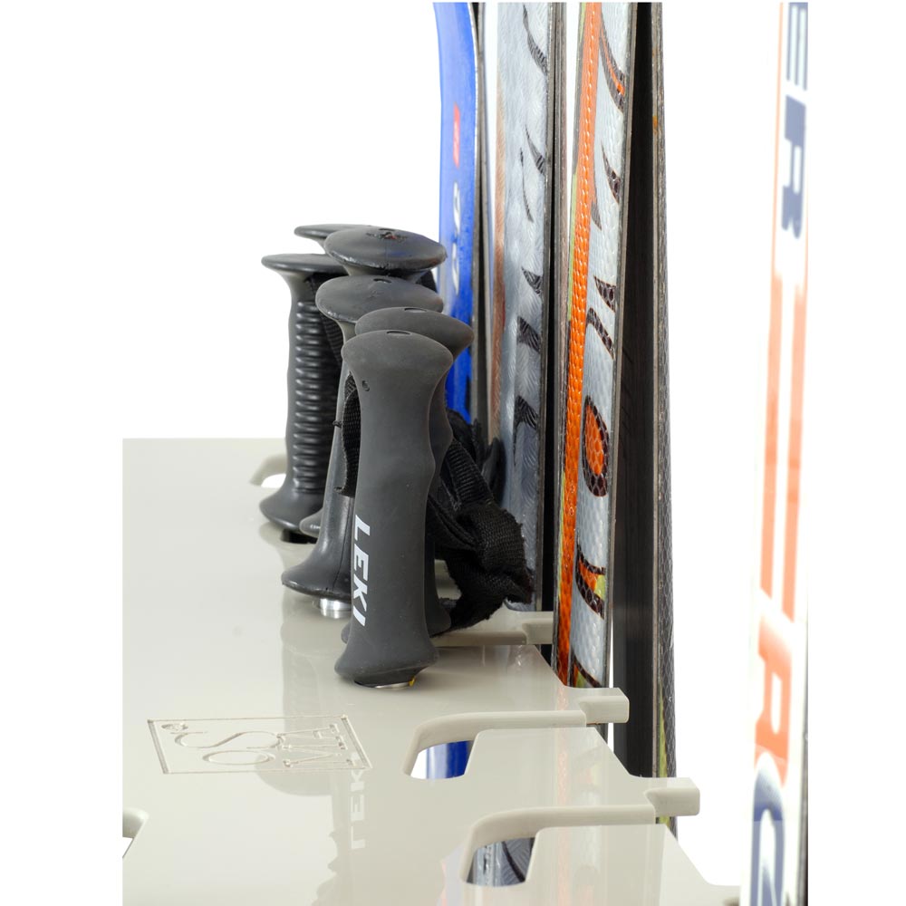 Wall-mounted ski rack for 9–16 pairs - Image 2